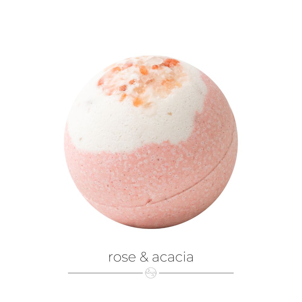 Himalayan Bloom natural bath bomb with rose and acacia scent Singapore