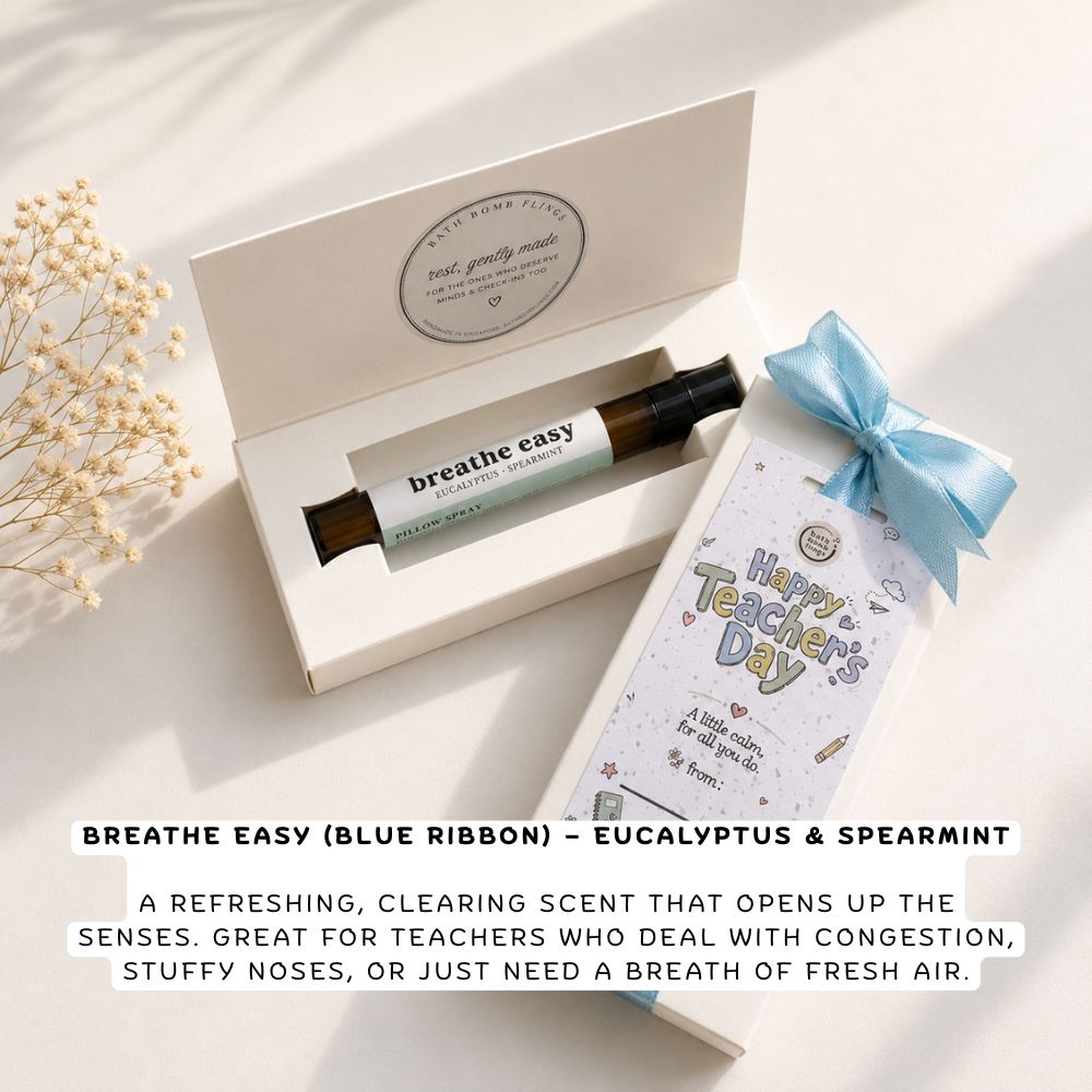 Breathe Easy pillow mist: eucalyptus and spearmint to clear the senses