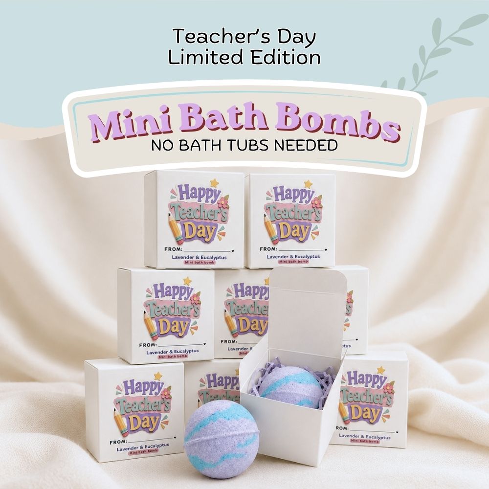 Teacher's Day limited edition mini bath bombs, no bath tubs needed